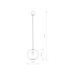 Pendant lamps spheres - Nowodvorski SPHERE L Suspended Ceiling Max power 40W E27 Transparent 7850 - product 3