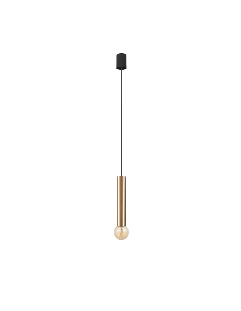 Pendant lamps - Nowodvorski BATON Pendant Ceiling Max power 10W only LED E27 Brass 7851 - product kolory-swiatla.pl 1
