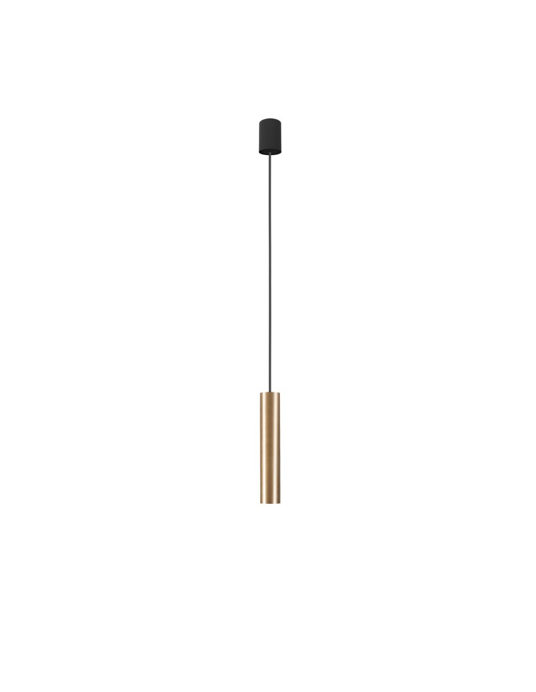 Pendant lamps - Nowodvorski BATON Pendant Ceiling Max power 10W only LED E27 Brass 7851 - product kolory-swiatla.pl 2
