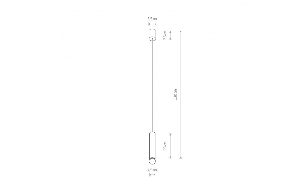 Nowodvorski BATON Sufitowa Wisząca Max moc 10W only LED E27 Mosiądz 7851