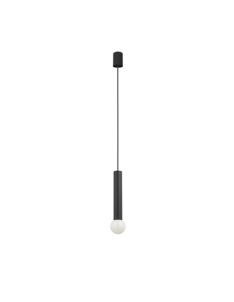 Pendant lamps - Nowodvorski BATON Pendant Ceiling Max power 10W only LED E27 Black 7852 - product kolory-swiatla.pl 1