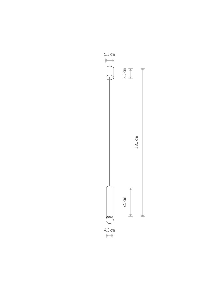 Pendant lamps - Nowodvorski BATON Pendant Ceiling Max power 10W only LED E27 Black 7852 - product kolory-swiatla.pl 3