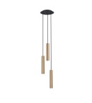 Triple pendant lamps - Nowodvorski BATON Pendant Ceiling Max power 10W only LED E27 Brass 7855 - product 2