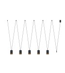 Pendant lamps - Nowodvorski MORE TONE Ceiling Pendant Max power 10W only LED GU10 Black 7817 - product 1