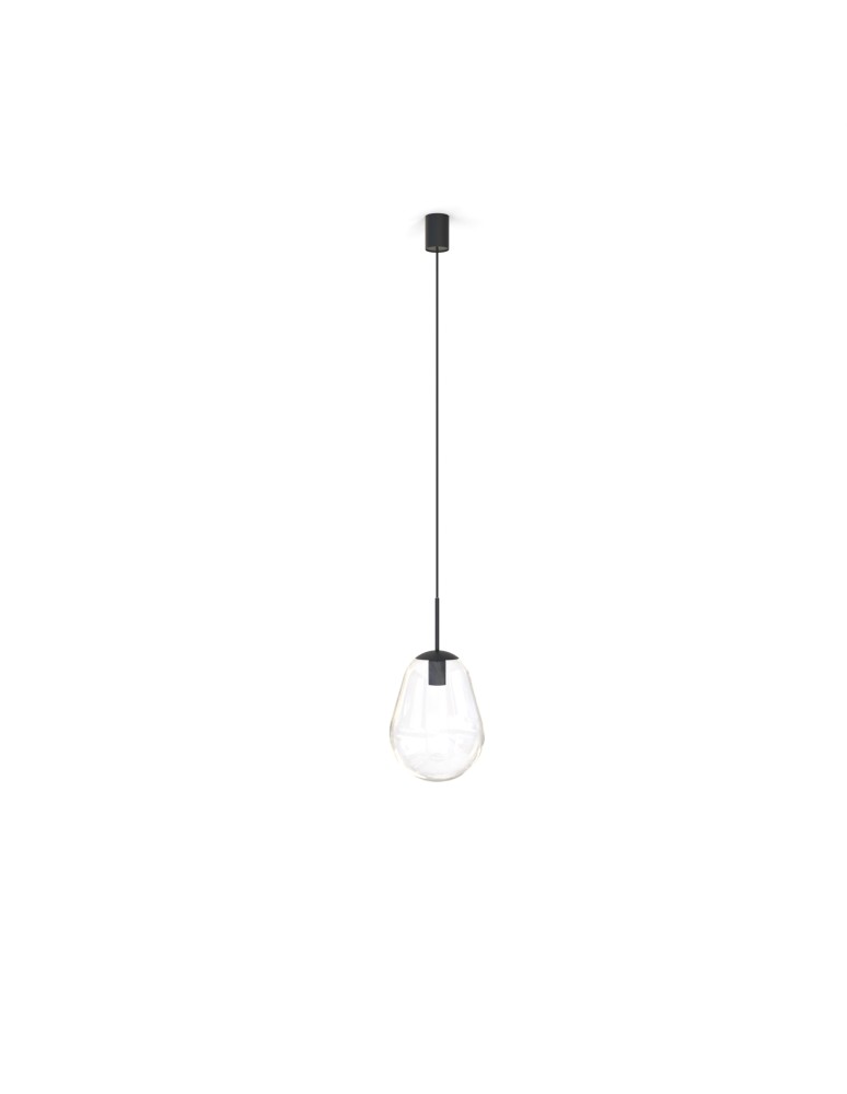 Glass pendant lamps - Nowodvorski PEAR S Ceiling Pendant Max power 40W E27 Transparent 7800 - product kolory-swiatla.pl 2