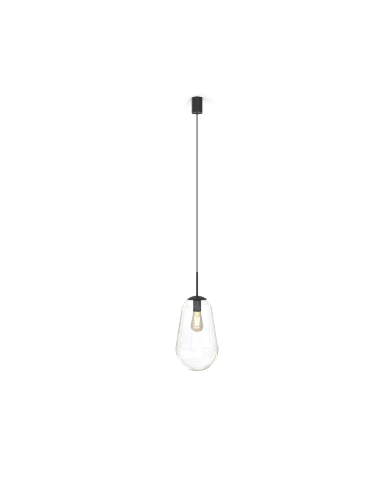 Glass pendant lamps - Nowodvorski PEAR M Pendant Ceiling Max power 40W E27 Transparent 7798 - product kolory-swiatla.pl 1
