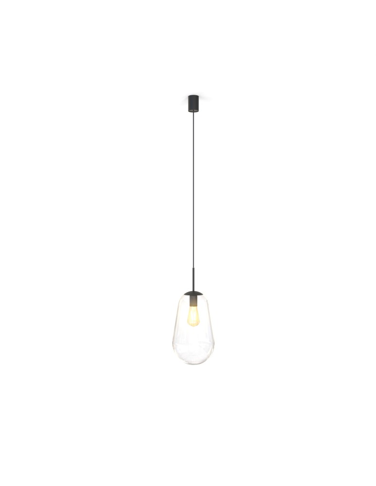 Glass pendant lamps - Nowodvorski PEAR M Pendant Ceiling Max power 40W E27 Transparent 7798 - product kolory-swiatla.pl 3