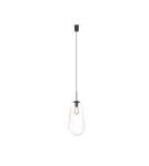 Glass pendant lamps - Nowodvorski PEAR L Pendant Ceiling Max power 40W E27 Transparent 7797 - product 1
