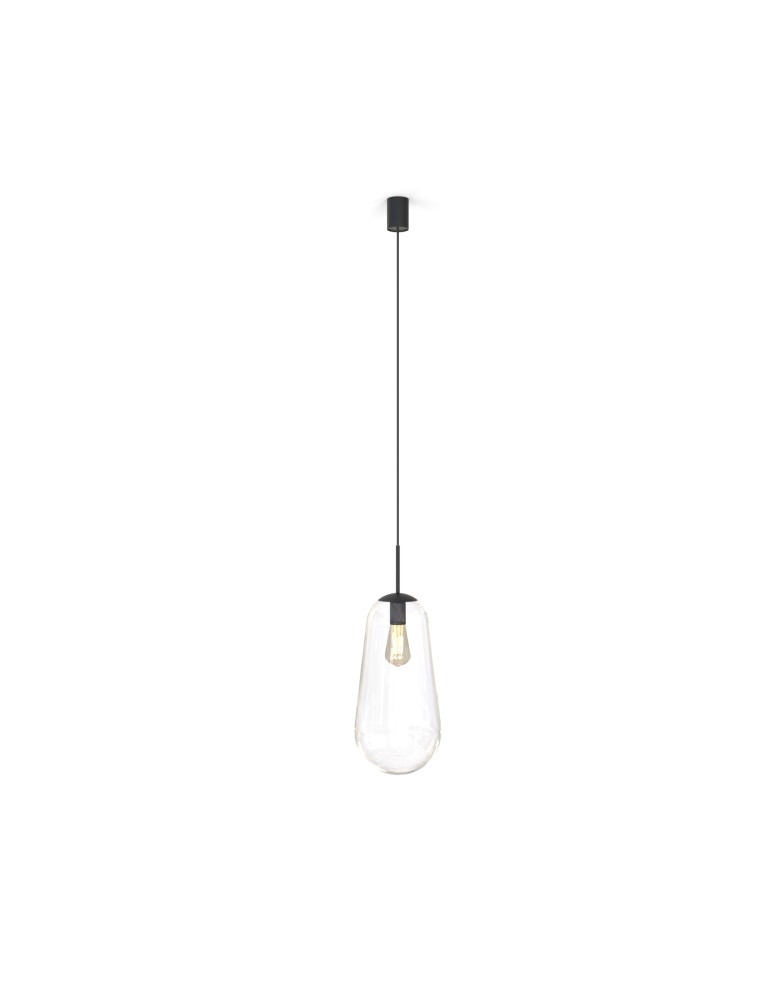 Glass pendant lamps - Nowodvorski PEAR L Pendant Ceiling Max power 40W E27 Transparent 7797 - product kolory-swiatla.pl 1