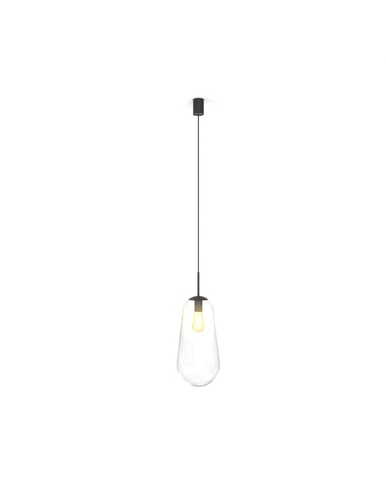 Glass pendant lamps - Nowodvorski PEAR L Pendant Ceiling Max power 40W E27 Transparent 7797 - product kolory-swiatla.pl 3