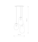 Triple pendant lamps - Nowodvorski PEAR Ceiling Pendant Max power 40W E27 Transparent 7794 - product 4