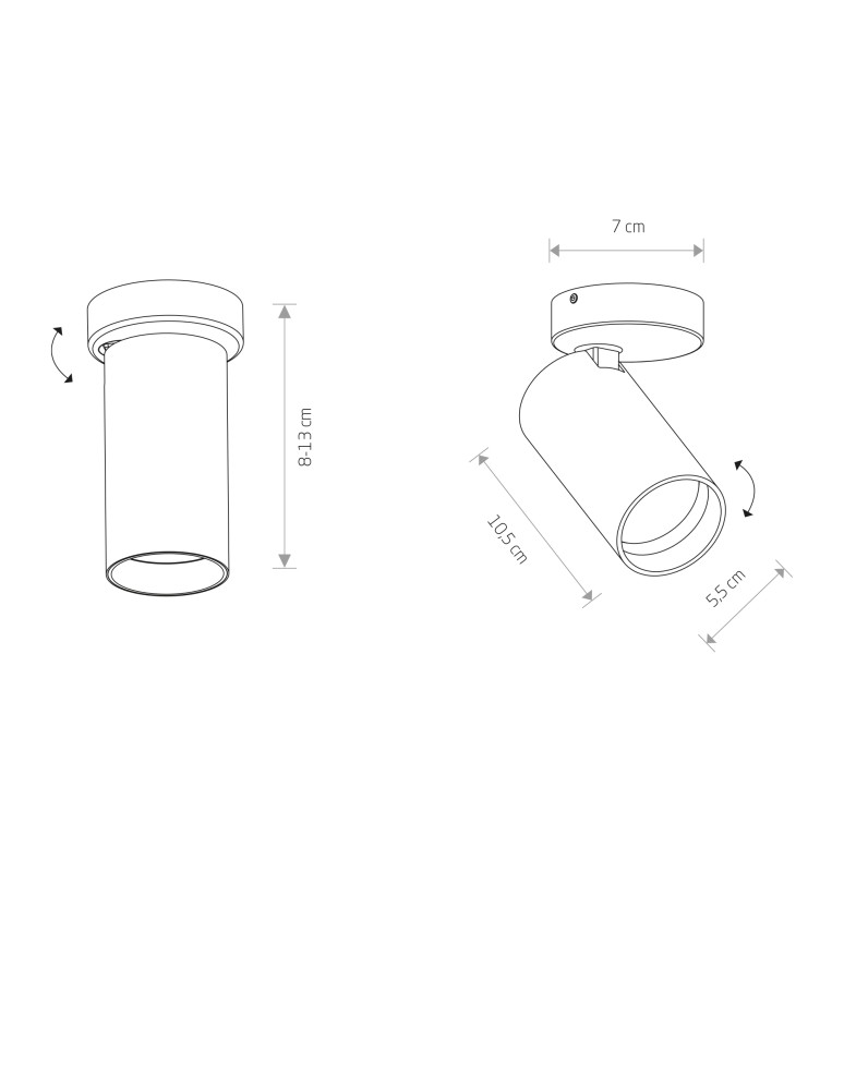 Ceiling spotlights - Nowodvorski MONO Spotlight/Spot Max wattage 10W only LED GU10 White 7807 - product kolory-swiatla.pl 6