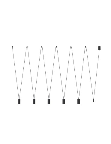 Nowodvorski MORE EYE Ceiling Pendant Max power 10W only LED GU10 Black 7825