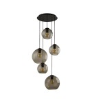 Pendant lamps - Nowodvorski VETRO Suspended Ceiling Max power 60W E27 Smoky 7642 - product 1
