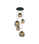 Pendant lamps - Nowodvorski VETRO Suspended Ceiling Max power 60W E27 Smoky 7642 - product 2