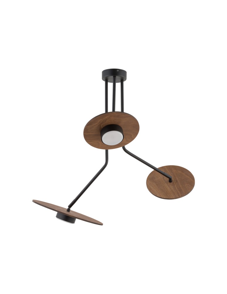 Pendant lamps - Nowodvorski DISK Ceiling Plafond Max power 8W GX53 Black 7644 - product kolory-swiatla.pl 3