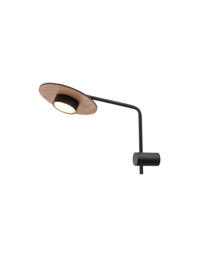 Cantilever wall lamps - Nowodvorski DISK Wall Wall lamp Max power 8W GX53 Black 7645 - product kolory-swiatla.pl 2
