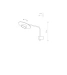Cantilever wall lamps - Nowodvorski DISK Wall Wall lamp Max power 8W GX53 Black 7645 - product 3