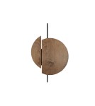 Wooden wall lamps - Nowodvorski SUNSET C Wall lamp with switch Max wattage 8W GX53 Dark wood 7654 - product 1
