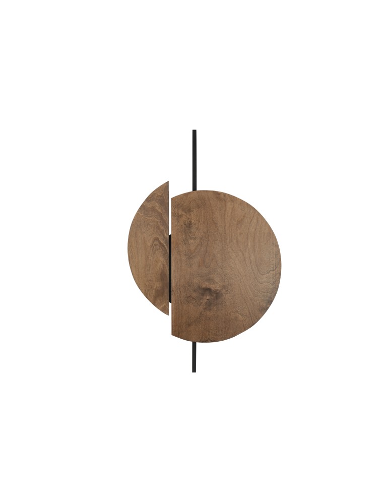 Wooden wall lamps - Nowodvorski SUNSET C Wall lamp with switch Max wattage 8W GX53 Dark wood 7654 - product kolory-swiatla.pl 1