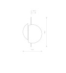 Wooden wall lamps - Nowodvorski SUNSET C Wall lamp with switch Max wattage 8W GX53 Dark wood 7654 - product 2