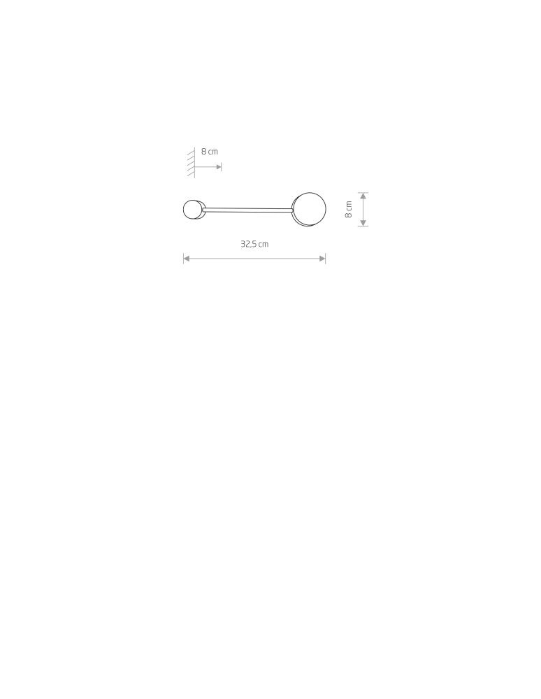 Wall lamps - Nowodvorski ORBIT Wall lamp Max power 8W GX53 White 7803 - product kolory-swiatla.pl 3