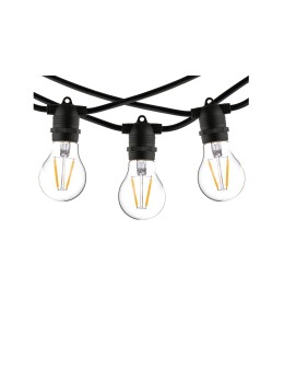 Nowodvorski FESTOON LIGHTS 6m Zewnętrzna Przenośna Max moc 15W E27 IP65 Czarny 7873