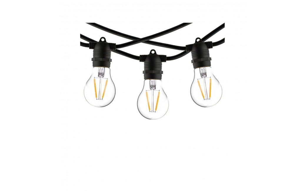 Nowodvorski FESTOON LIGHTS 6m Zewnętrzna Przenośna Max moc 15W E27 IP65 Czarny 7873