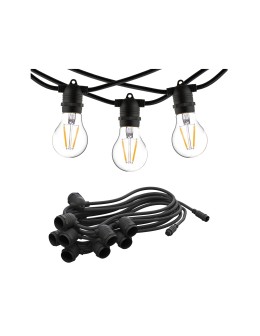 Nowodvorski FESTOON LIGHTS 6m Zewnętrzna Przenośna Max moc 15W E27 IP65 Czarny 7873 - produkt 2