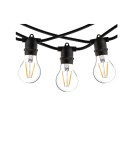 Garden garlands - Nowodvorski FESTOON LIGHTS 9m Outdoor Portable Max power 15W E27 IP65 Black 7872 - product 1