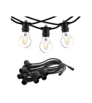 Garden garlands - Nowodvorski FESTOON LIGHTS 9m Outdoor Portable Max power 15W E27 IP65 Black 7872 - product 2