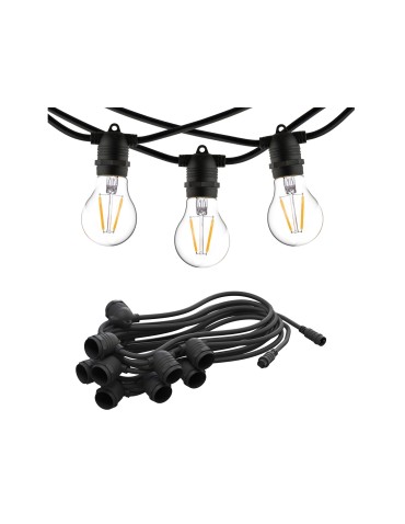 Nowodvorski FESTOON LIGHTS 9m Zewnętrzna Przenośna Max moc 15W E27 IP65 Czarny 7872 - produkt 2