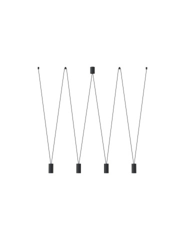 Nowodvorski MORE EYE Ceiling Pendant Max power 10W only LED GU10 Black 7822