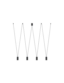 Nowodvorski MORE EYE Sufitowa Wisząca Max moc 10W only LED GU10  Czarny 7822