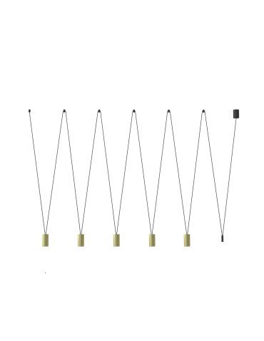 Nowodvorski MORE EYE Ceiling Pendant Max power 10W only LED GU10 Brass 7608