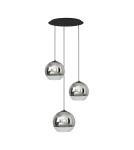 Triple pendant lamps - Nowodvorski GLOBE PLUS Suspended Ceiling Max power 60W E27 Chrome 7607 - product 1