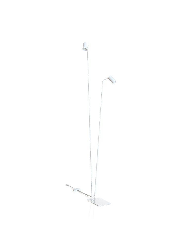 White floor lamps - Nowodvorski MONO Floor Max wattage 10W only LED GU10 White 7705 - product kolory-swiatla.pl 1