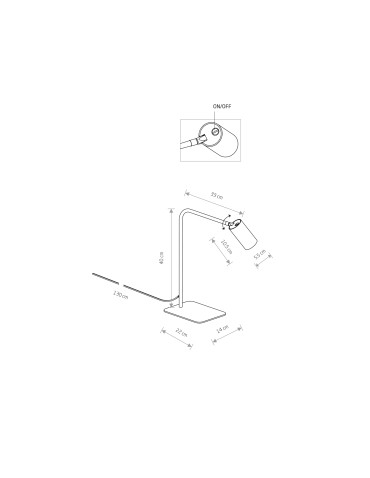 Nowodvorski MONO Table Max wattage 10W only LED GU10 Black 7706 - product 2