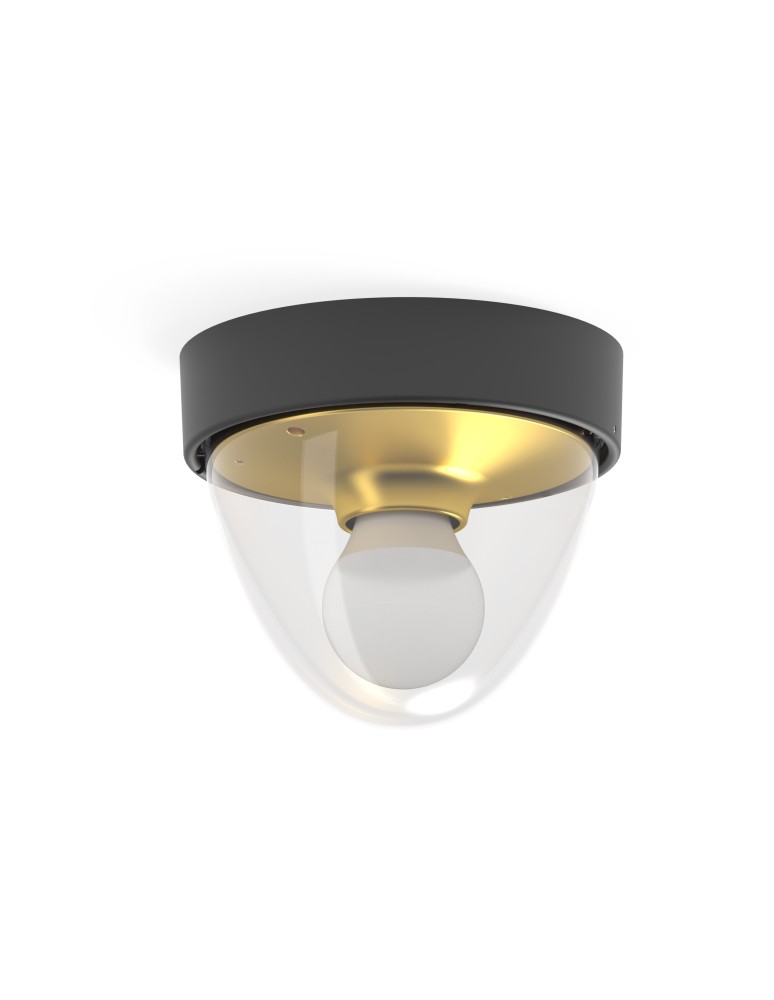 Outdoor ceiling lamps - Nowodvorski NOOK SENSOR Ceiling Plafond Max power 1X10W only LED E27 IP44 Gold 7975 - product kolory-swiatla.pl 1