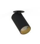 Recessed ceiling spotlights - Nowodvorski MONO SURFACE Flush Mounted Spot Max wattage 10W only LED GU10 Black 7688 - product 1