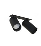 Recessed ceiling spotlights - Nowodvorski MONO SURFACE Flush Mounted Spot Max wattage 10W only LED GU10 Black 7834 - product 1