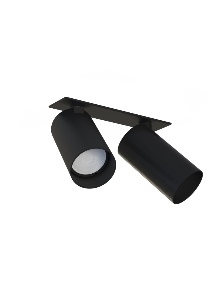 Recessed ceiling spotlights - Nowodvorski MONO SURFACE Flush Mounted Spot Max wattage 10W only LED GU10 Black 7834 - product kolory-swiatla.pl 1