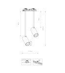 Recessed ceiling spotlights - Nowodvorski MONO SURFACE LONG Flush Mounted Spot Max wattage 10W only LED GU10 Brass 7743 - product 2