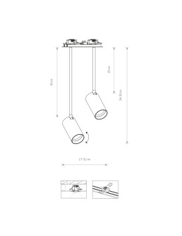 Nowodvorski MONO SURFACE LONG Flush Mounted Spot Max wattage 10W only LED GU10 White 7678 - product 2