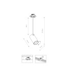 Recessed ceiling spotlights - Nowodvorski MONO SURFACE LONG S Spot Flush Mounted Max wattage 10W only LED GU10 Black 7680 - product 2