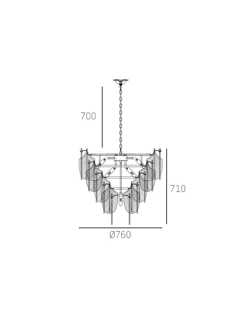 Glamour pendant lamps - Cosmolight PALERMO pendant lamp P21473WH nickel, white - product kolory-swiatla.pl 3