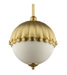 Brass-colored pendant lamps - Cosmolight PRALINES pendant lamp P01220BR brass - product 1