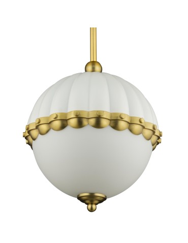 Cosmolight PRALINES pendant lamp P01206WH white, brass