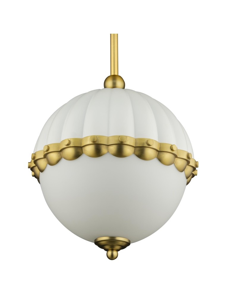 Pendant lamps - Cosmolight PRALINES pendant lamp P01206WH white, brass - product kolory-swiatla.pl 1