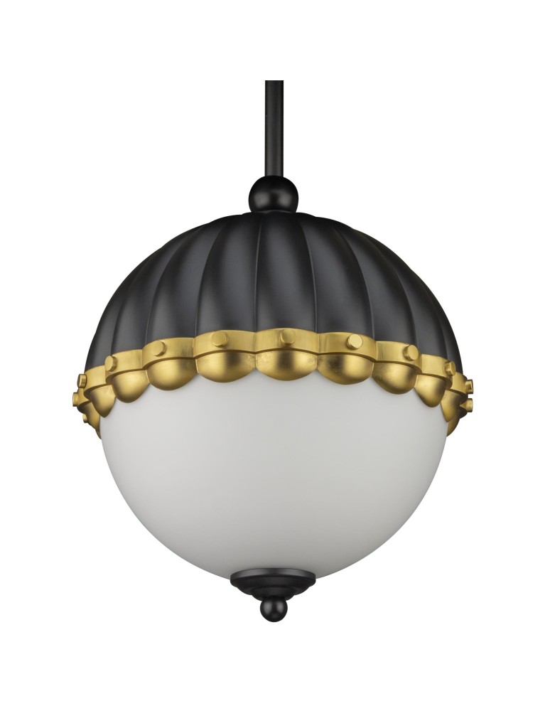 Pendant lamps - Cosmolight PRALINES pendant lamp P01213BK black, brass - product kolory-swiatla.pl 1